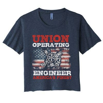 Funny Operating Engineers Gift Women's Crop Top Tee