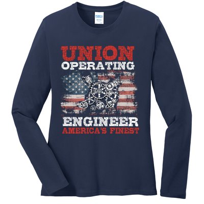 Funny Operating Engineers Gift Ladies Long Sleeve Shirt