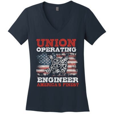 Funny Operating Engineers Gift Women's V-Neck T-Shirt