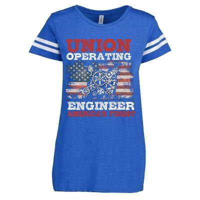 Funny Operating Engineers Gift Enza Ladies Jersey Football T-Shirt