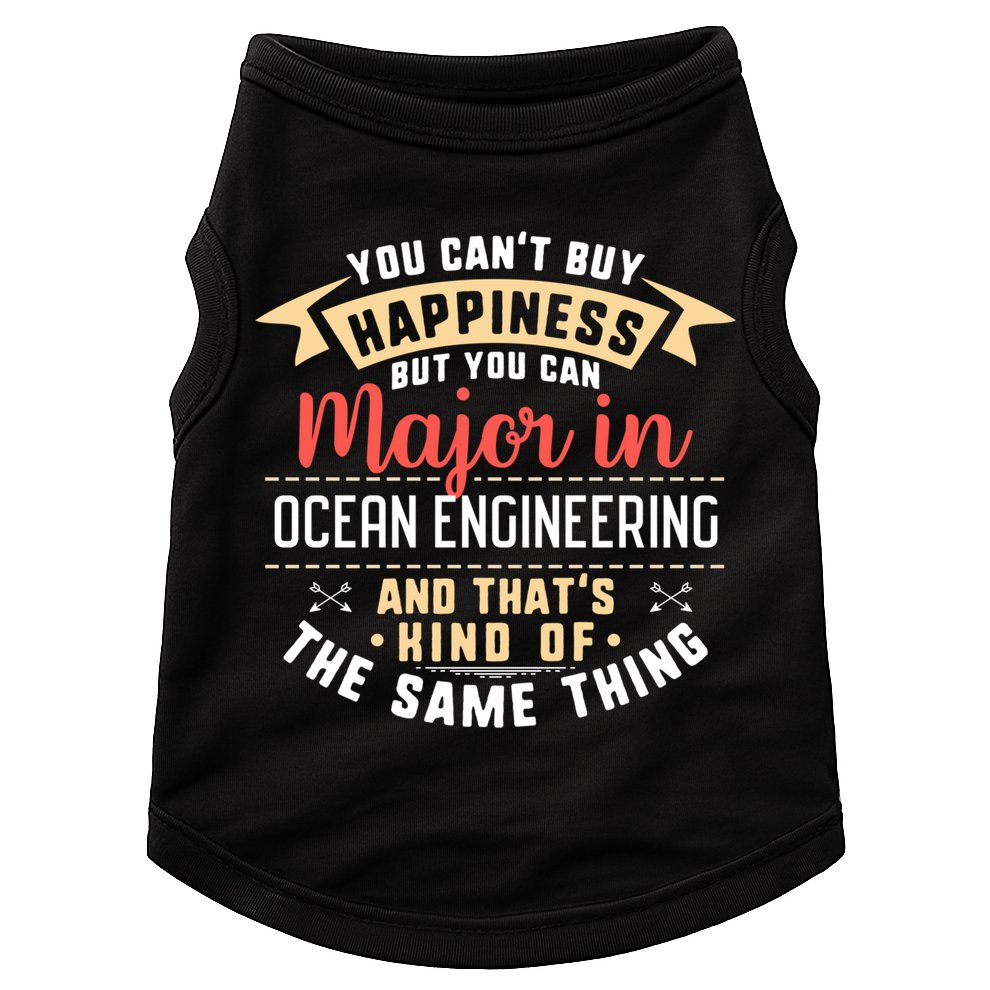Funny Ocean Engineering Major Studengift Graduation Gift Doggie Tank
