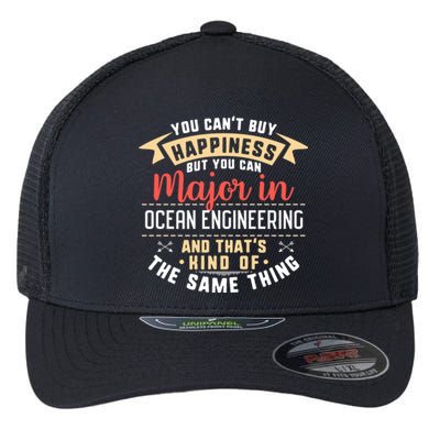 Funny Ocean Engineering Major Studengift Graduation Gift Flexfit Unipanel Trucker Cap