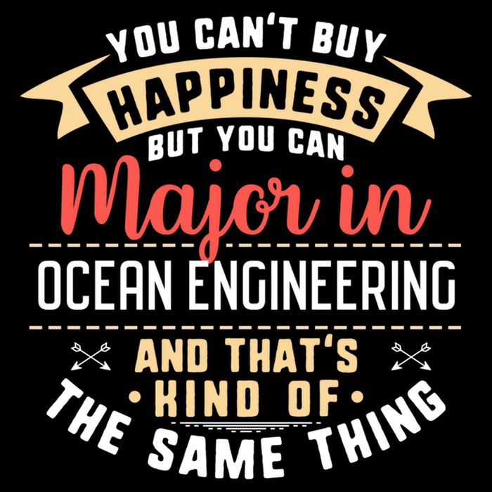 Funny Ocean Engineering Major Studengift Graduation Gift Cooling Performance Crew T-Shirt