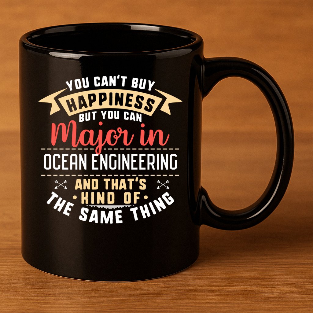 Funny Ocean Engineering Major Studengift Graduation Gift 11oz C Handle Ceramic Mug