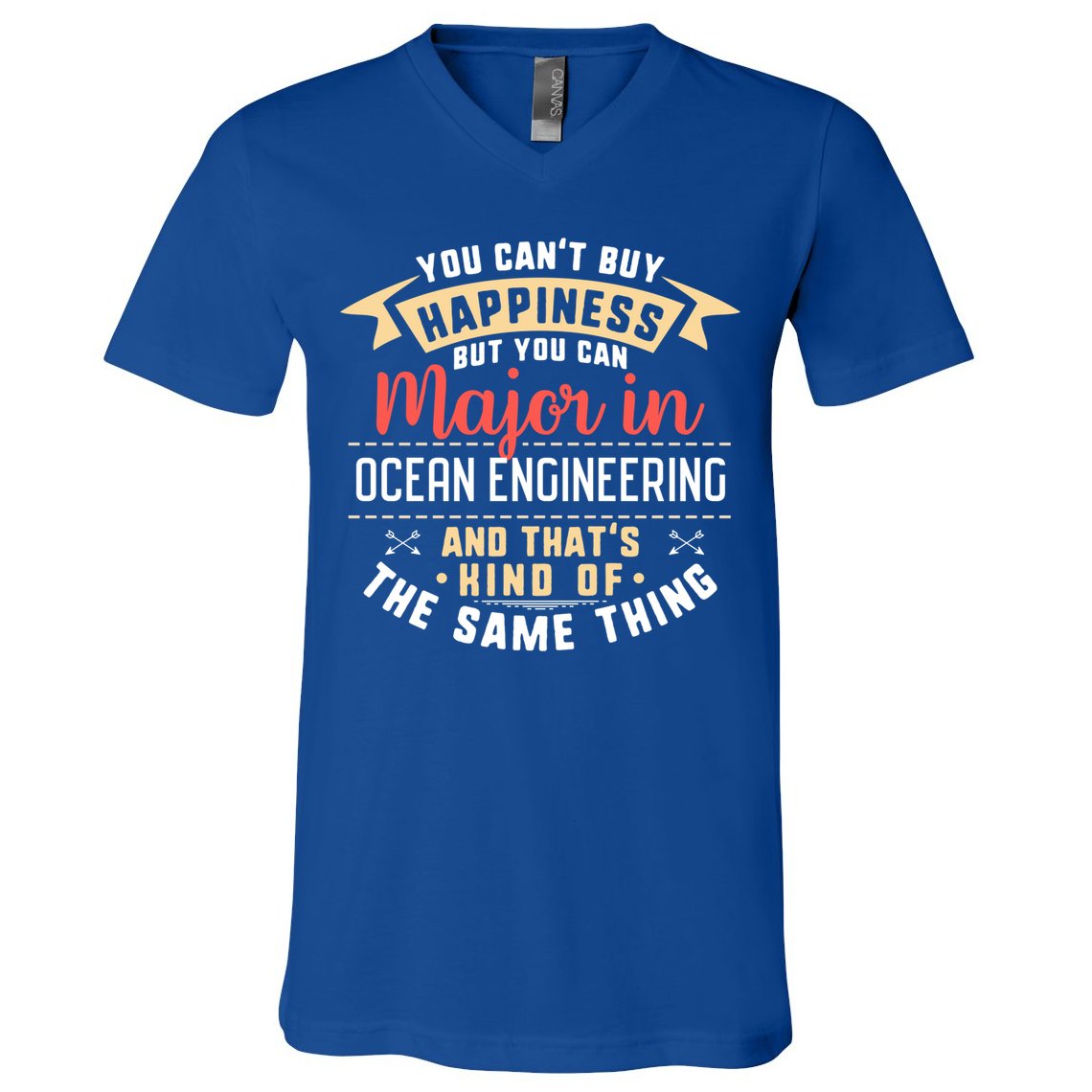 Funny Ocean Engineering Major Studengift Graduation Gift V-Neck T-Shirt