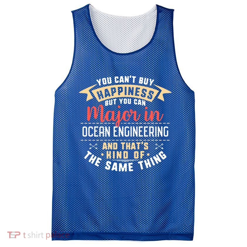 Funny Ocean Engineering Major Studengift Graduation Gift Mesh Reversible Basketball Jersey Tank