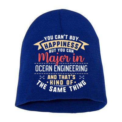 Funny Ocean Engineering Major Studengift Graduation Gift Short Acrylic Beanie