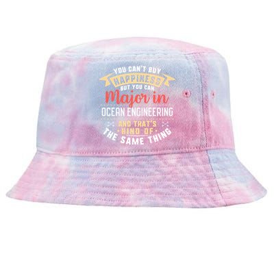 Funny Ocean Engineering Major Studengift Graduation Gift Tie-Dyed Bucket Hat