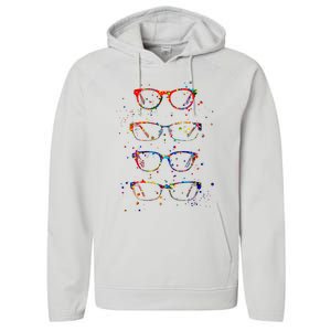 Funny Optometry Eyeglasses Optometrist Optician Doctor Gift Performance Fleece Hoodie