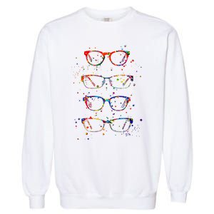 Funny Optometry Eyeglasses Optometrist Optician Doctor Gift Garment-Dyed Sweatshirt