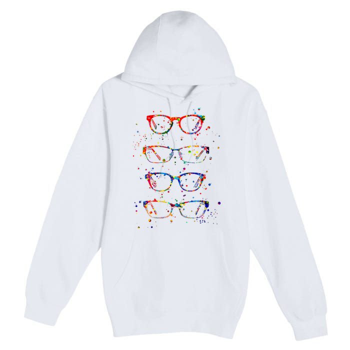 Funny Optometry Eyeglasses Optometrist Optician Doctor Gift Premium Pullover Hoodie