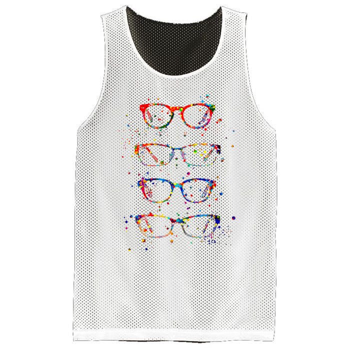 Funny Optometry Eyeglasses Optometrist Optician Doctor Gift Mesh Reversible Basketball Jersey Tank