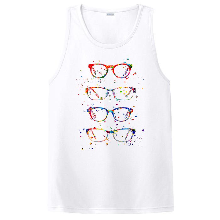 Funny Optometry Eyeglasses Optometrist Optician Doctor Gift PosiCharge Competitor Tank