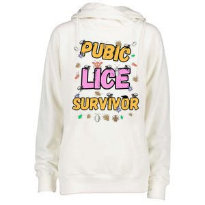 Funny Offensive Embarrassing Inappropriate Womens Funnel Neck Pullover Hood