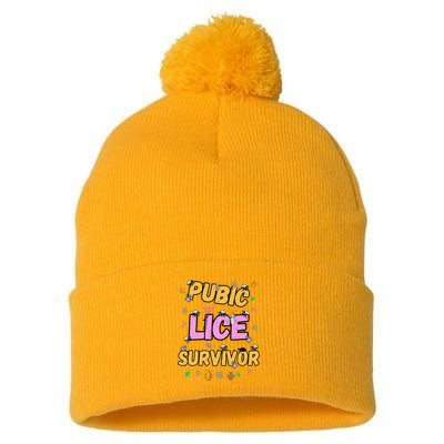 Funny Offensive Embarrassing Inappropriate Pom Pom 12in Knit Beanie
