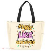 Funny Offensive Embarrassing Inappropriate Zip Tote Bag