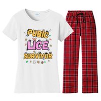 Funny Offensive Embarrassing Inappropriate Women's Flannel Pajama Set