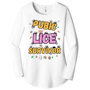 Funny Offensive Embarrassing Inappropriate Women's Perfect Tri Tunic Long Sleeve Shirt