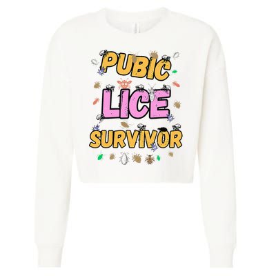 Funny Offensive Embarrassing Inappropriate Cropped Pullover Crew