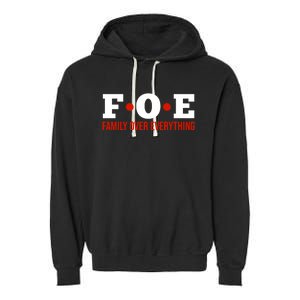 Family Over Everything Garment-Dyed Fleece Hoodie