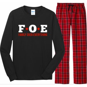 Family Over Everything Long Sleeve Pajama Set