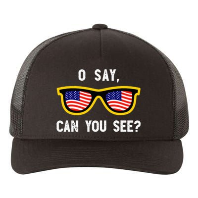 Funny Optician Eye Doctor 4th July Pun Fourth July Yupoong Adult 5-Panel Trucker Hat