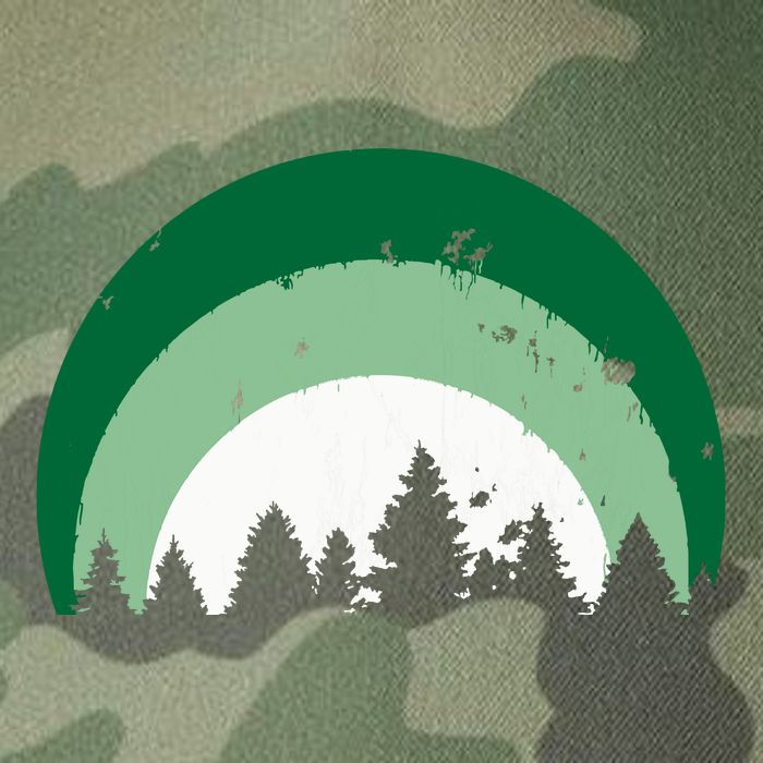 Forest Of Evergreen Tree Silhouette Distressed Trees Lover Legacy Tie Dye Trucker Hat