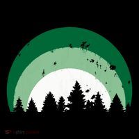 Forest Of Evergreen Tree Silhouette Distressed Trees Lover Sustainable Beanie