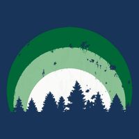 Forest Of Evergreen Tree Silhouette Distressed Trees Lover Infant Baby Jersey Bodysuit