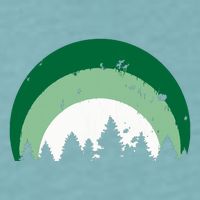Forest Of Evergreen Tree Silhouette Distressed Trees Lover Sueded Cloud Jersey T-Shirt