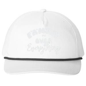 Family Over Everything Conservative Christian Anti Woke Snapback Five-Panel Rope Hat