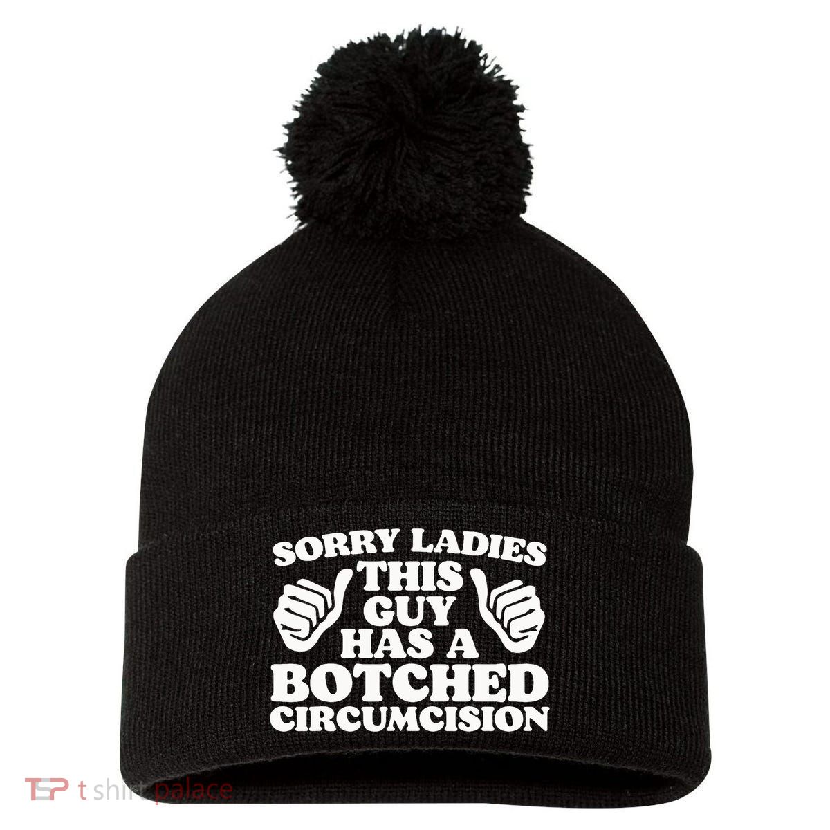 Funny Offensive Embarrassing Inappropriate Meme Pom Pom 12in Knit Beanie