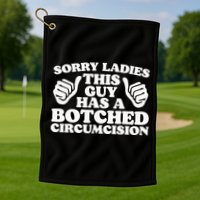 Funny Offensive Embarrassing Inappropriate Meme Golf Towel