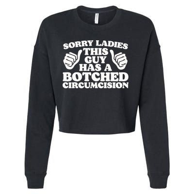 Funny Offensive Embarrassing Inappropriate Meme Cropped Pullover Crew