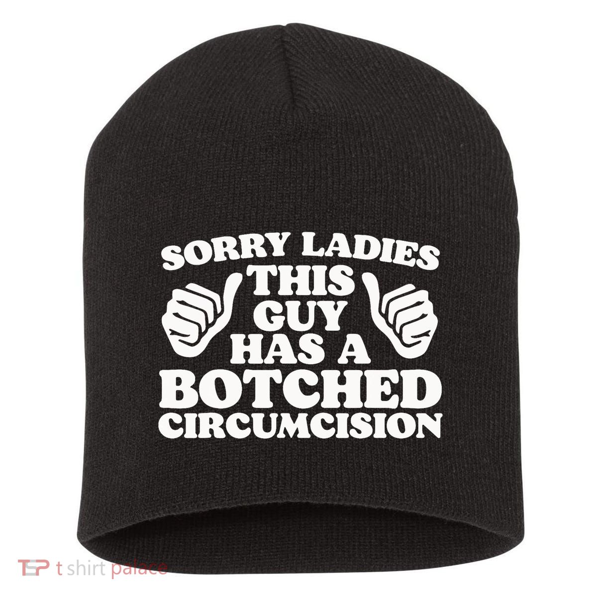 Funny Offensive Embarrassing Inappropriate Meme Short Acrylic Beanie