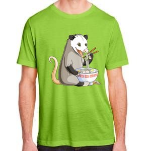 Funny Opossum Eating Ramen Adult ChromaSoft Performance T-Shirt