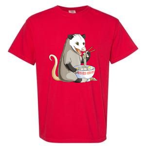 Funny Opossum Eating Ramen Garment-Dyed Heavyweight T-Shirt