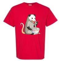 Funny Opossum Eating Ramen Garment-Dyed Heavyweight T-Shirt