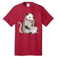 Funny Opossum Eating Ramen Tall T-Shirt