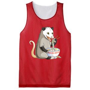 Funny Opossum Eating Ramen Mesh Reversible Basketball Jersey Tank