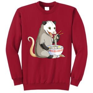 Funny Opossum Eating Ramen Tall Sweatshirt