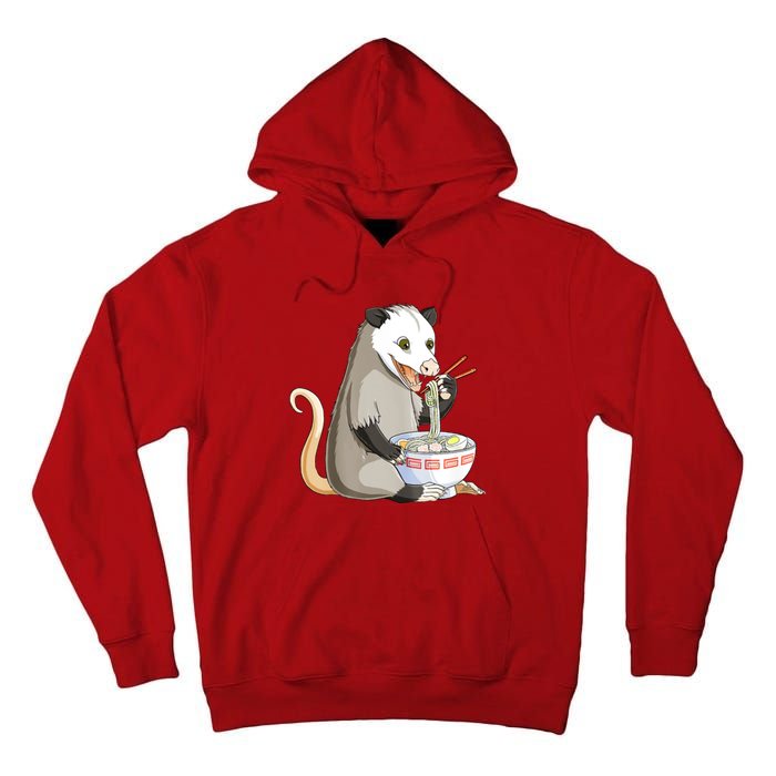 Funny Opossum Eating Ramen Tall Hoodie