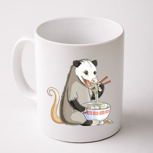 Funny Opossum Eating Ramen Coffee Mug