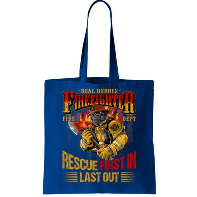 Firefighting Outfit For Fire Rescue Departt Fire Gift Tote Bag