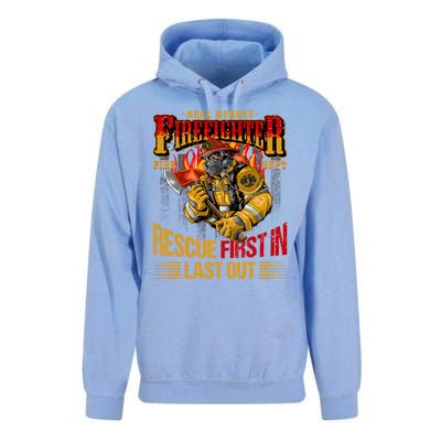 Firefighting Outfit For Fire Rescue Departt Fire Gift Unisex Surf Hoodie