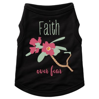 Faith Over Fear Christian Doggie Tank