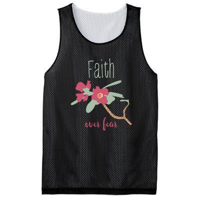 Faith Over Fear Christian Mesh Reversible Basketball Jersey Tank