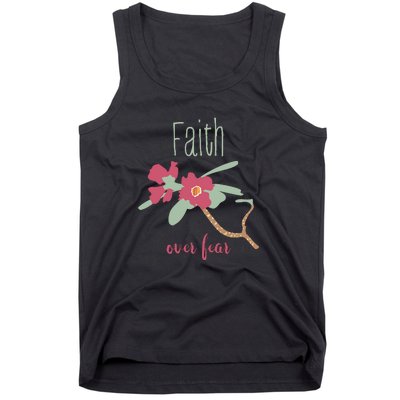 Faith Over Fear Christian Tank Top