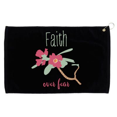 Faith Over Fear Christian Grommeted Golf Towel