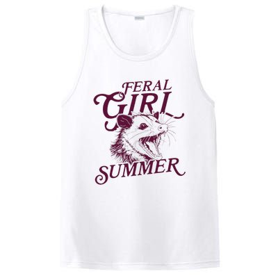 Funny Opossum Feral Girl Summer PosiCharge Competitor Tank